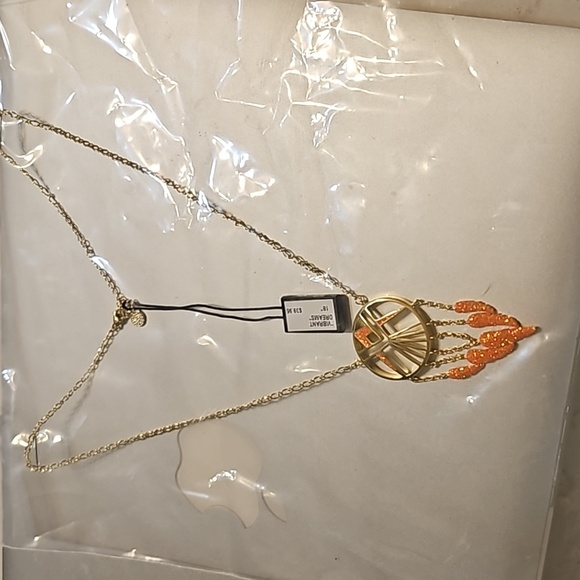 Fifth Avenue Collection Jewelry - FIFTH AVENUE orange dust necklace